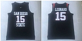 Nike San Diego State 15 Kawhi Leonard Black College Basketball Jersey (1),baseball caps,new era cap wholesale,wholesale hats